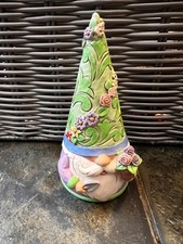 Jim Shore Heartwood Creek Gnome with Flowerpot Spring Figurine w/ Original Box