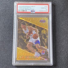 POP 1 1999-00 Bowman's Best - Tom Gugliotta #65 Atomic Refractor /100 PSA 10
