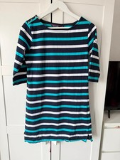 Regetta size 12 Striped Tunic Dress Navy & Teal Nautical Casual Holiday