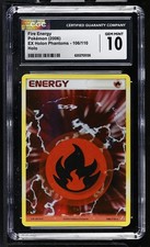 CGC 10 GEM MINT Fire Energy 106/110 EX Holon Phantoms Holo Pokemon Card