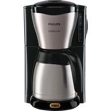 Philips HD7546/20 Café Gaia Kaffeemaschine (15 Tassen) Schwarz/Silber