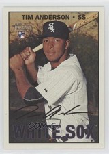 2016 Topps Heritage High Number Color Swap Variation Tim Anderson #674 1b3
