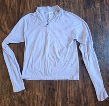 Athleta Girl Activate Half Zip Top Shirt, Lavender Purple, Girls Size XXL (16)