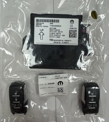 OEM MOPAR WIRELESS CONTROL MODULE RECEIVER & KEY FOB 2019 24 RAM 1500 68584155AA