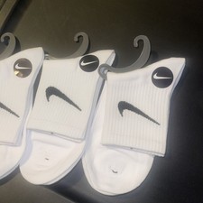 3 Pairs Nike Crew Socks   Cotton Gym Casual  ...