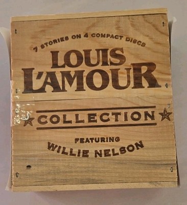 Louis L'Amour Collection Featuring Willie Nelson In Wood Box - Sealed - 4 CD