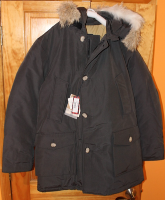 NEW WOOLRICH JOHN RICH & BROS ARCTIC PARKA DF BLACK XS XSMALL DOWN