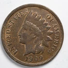 1909 Indian Head Penny Cent Almost Uncirculated (AU)