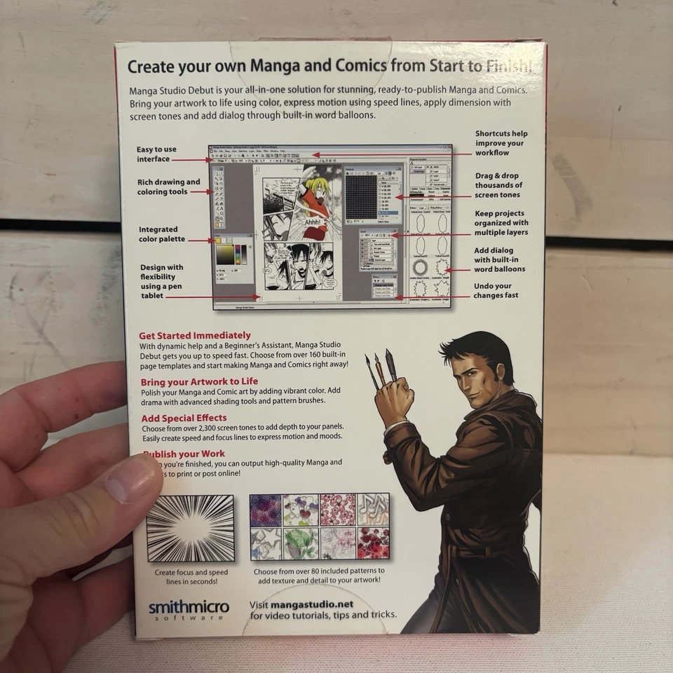 Manga Studio Debut 4 PC Mac Anime Comic Graphic Drawing Cartoon Creator Software - Image 3 of 4