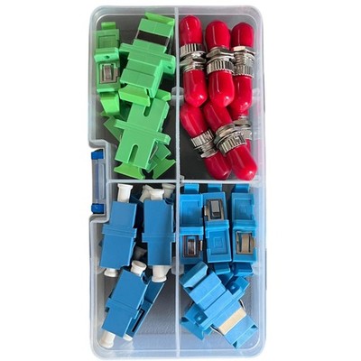 - Fiber Optic Coupler Kit - Fiber Optic Connector Kit Includes 26 Fiber Optic...