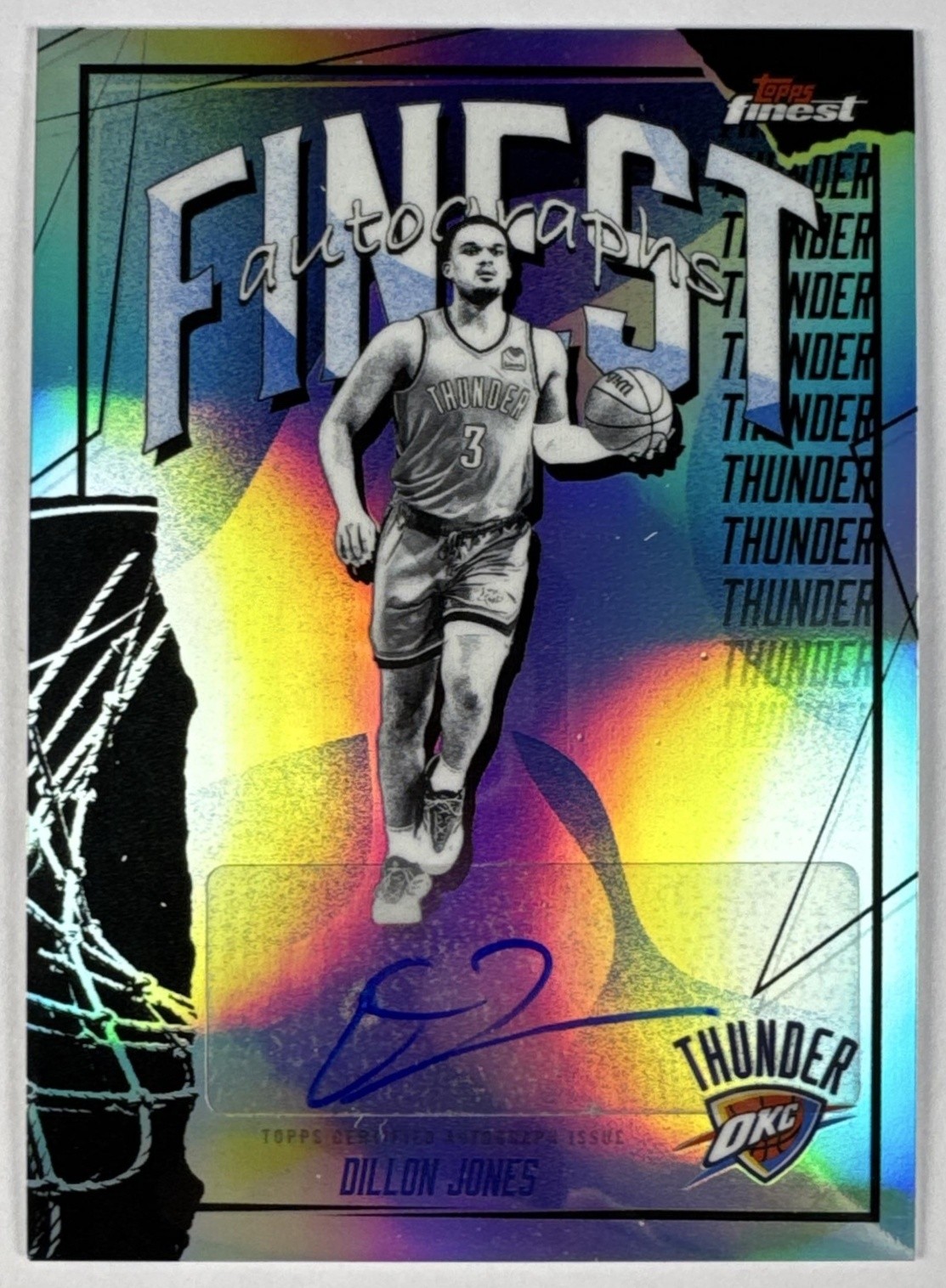 2025-26 Topps Finest Dillon Jones #FAU-DO Auto Refractor Thunder