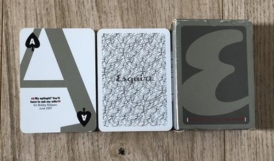 ESQUIRE Deluxe Poker Style Pack Spielkarten - mit berühmten Zitaten