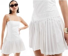 Wild Fable Women's Mini Dress Size Large White Sleeveless Tennis Style New Tags