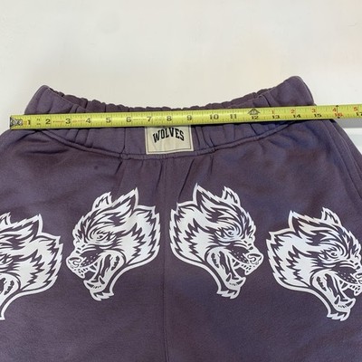 Darc Sport Gym Thick Shorts Wolves Athletic Limited Purple Sz L