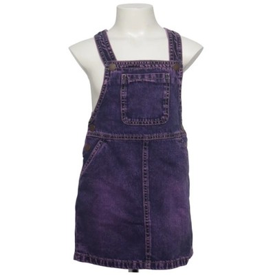Next, Latzkleid, Größe: 110, Lila, Baumwolle, Einfarbig, Denim, Mädchen #RRg