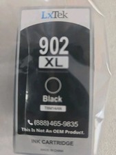 LxTek 902XL Genuine Black Original Ink Cartridge OEM New NO BOX