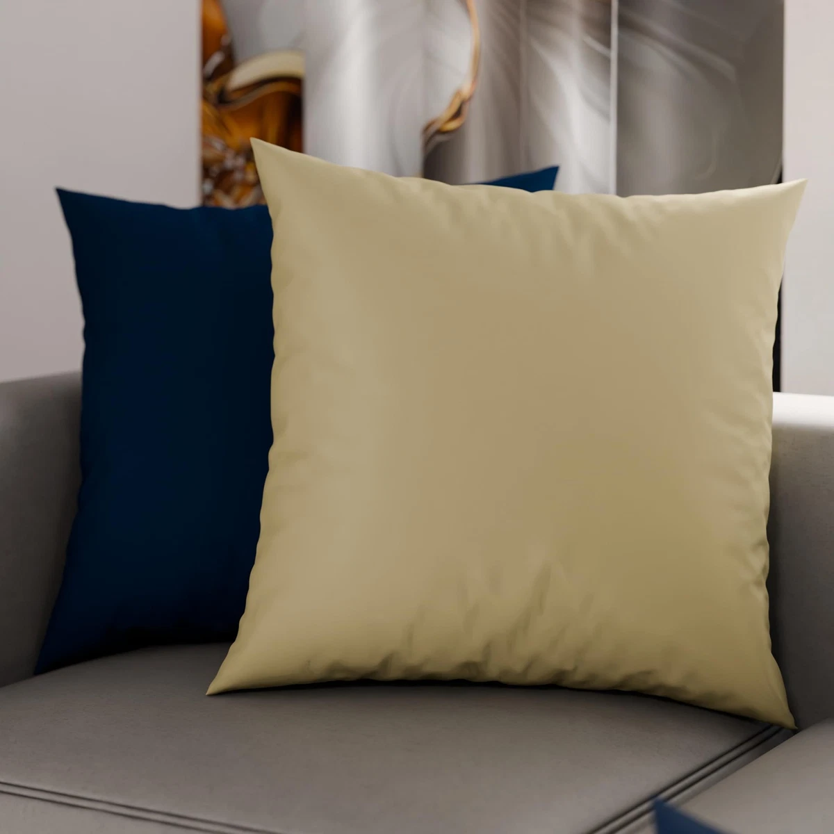 Set di 2 Federe in Raso 50 x 80 cm Verde Acqua, Federa Cuscino Letto