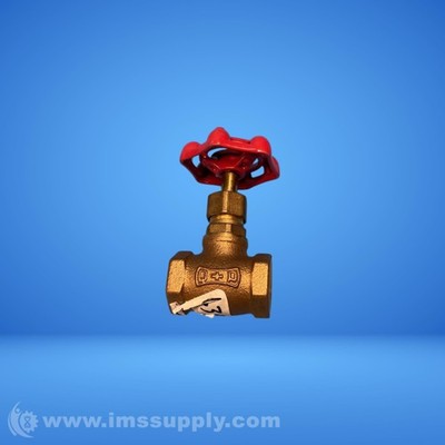 Kitz 1/2 inch Brass 2 Way Valve with Red Handle FNIP