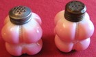 NICE Victorian Pair of Porcelain Pink & White Salt & Pepper Shakers — photo 4