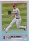 MIKE TROUT 2022 Topps Chrome Los Angeles Angel Baseball Card REFRACTOR VARIATION