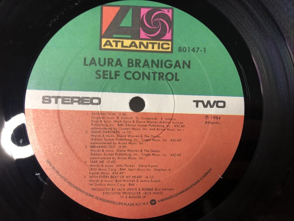 NICE NM Laura Branigan Self Control 80147-1 LP 12in Vinyl Record Album - Image 2 of 4