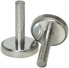 Batticarne batti carne professionale in acciaio inox con manico forgiato Ambra