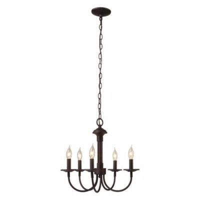 5-Light Oil Rubbed Bronze Chandelier