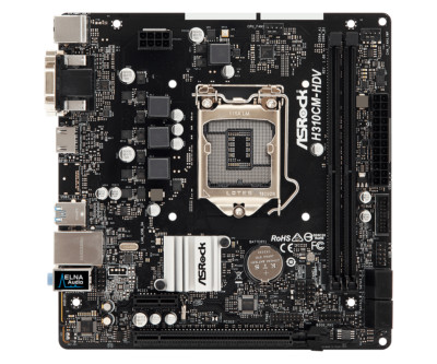 For ASROCK H310CM-HDV motherboard LGA1151 DDR4 32G DVI+VGA+HDMI M-ATX Tested ok