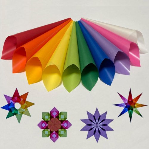 Translucent Kite Glassine Paper, 8.5 X 8.5 Inch, 100 Sheets for Crafts