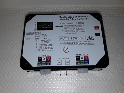 13398-D0 Dual Motor Synchronous Velocity Slide Controller Replacement Controller V-Sync II, Compatible With Lippert In-Wall Slide-Out On RV, 211852 Black - Foto 7
