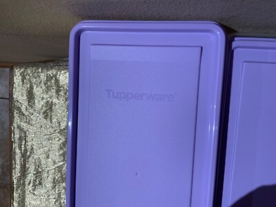 New Tupperware Set of 2 Stackable Stak N Store Rectangular New Tupperware Set of 2 Stackable Stak N Store Rectangular
