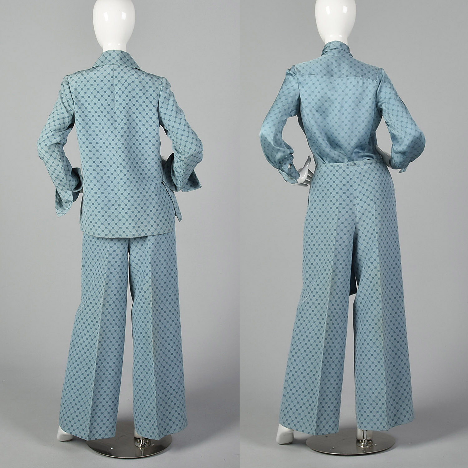 Medium 1970s Christian Dior Silk 3 Piece Pant Set… - image 2