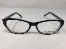 Parade Eyeglasses Frames PQ1772 Black Clear 51-16-140 Full Rim AR70