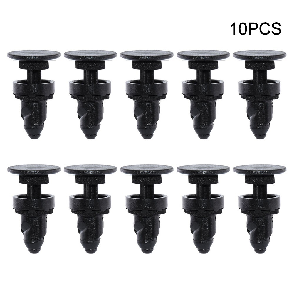 10PCS Black Windshield Wiper Cowl Trim Retainer Clips for Honda