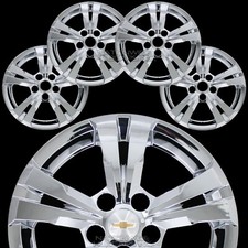 4 Chrome 2010-2017 Equinox 17 Wheel Skins Hub Caps Full Covers Fit Aluminum Rim