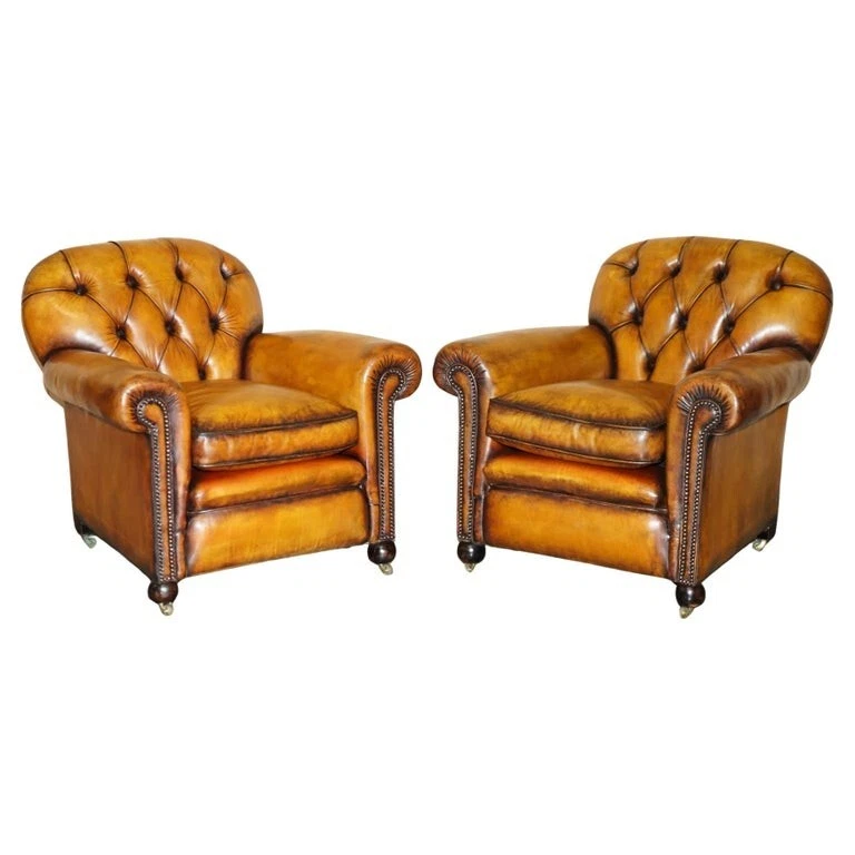 Fauteuil club cuir - Fabrication haut de gamme | Maison