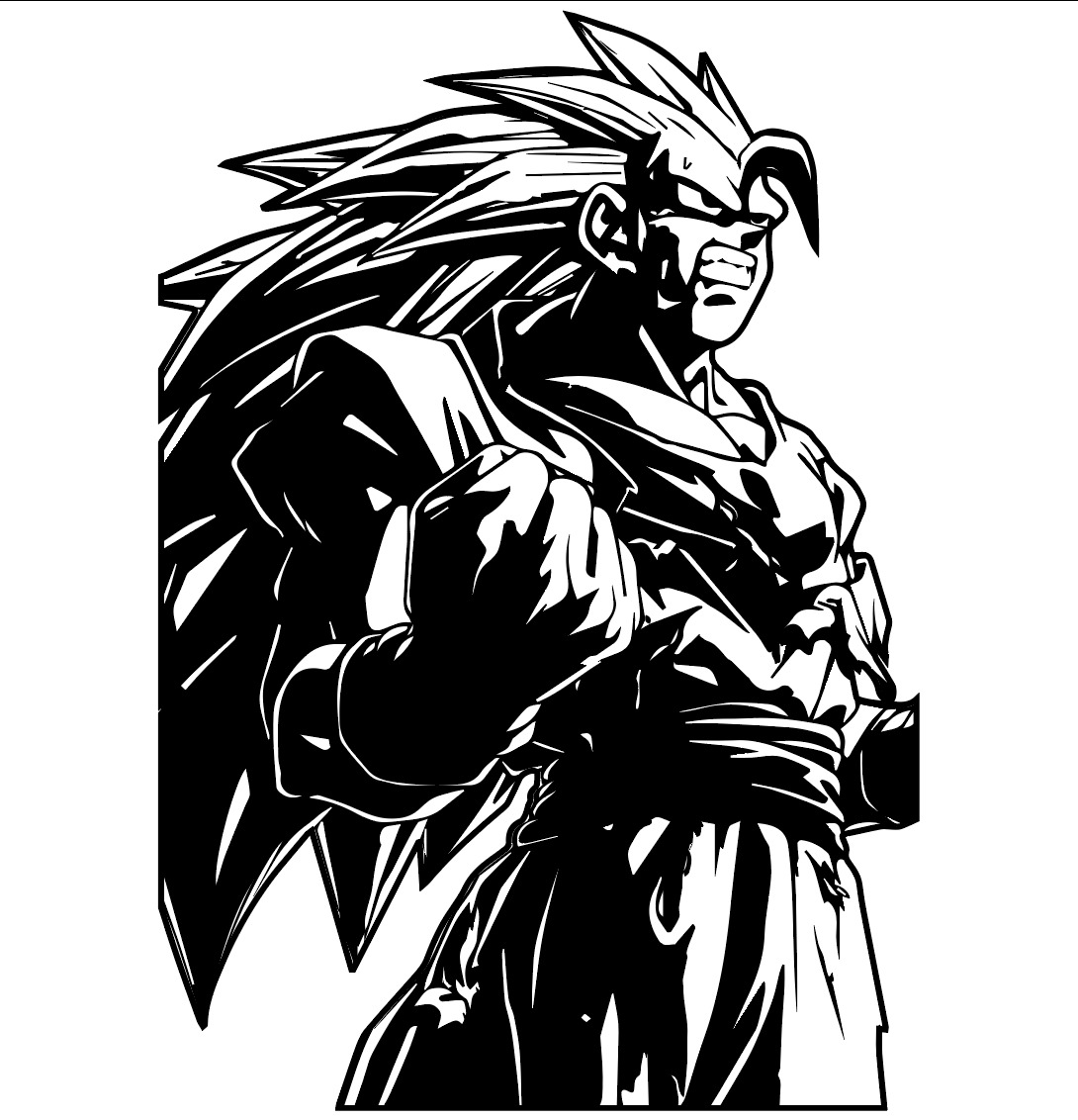 DBS - Goku Super Saiyan God Super Saiyan 3 - Dragon Ball Z - Sticker