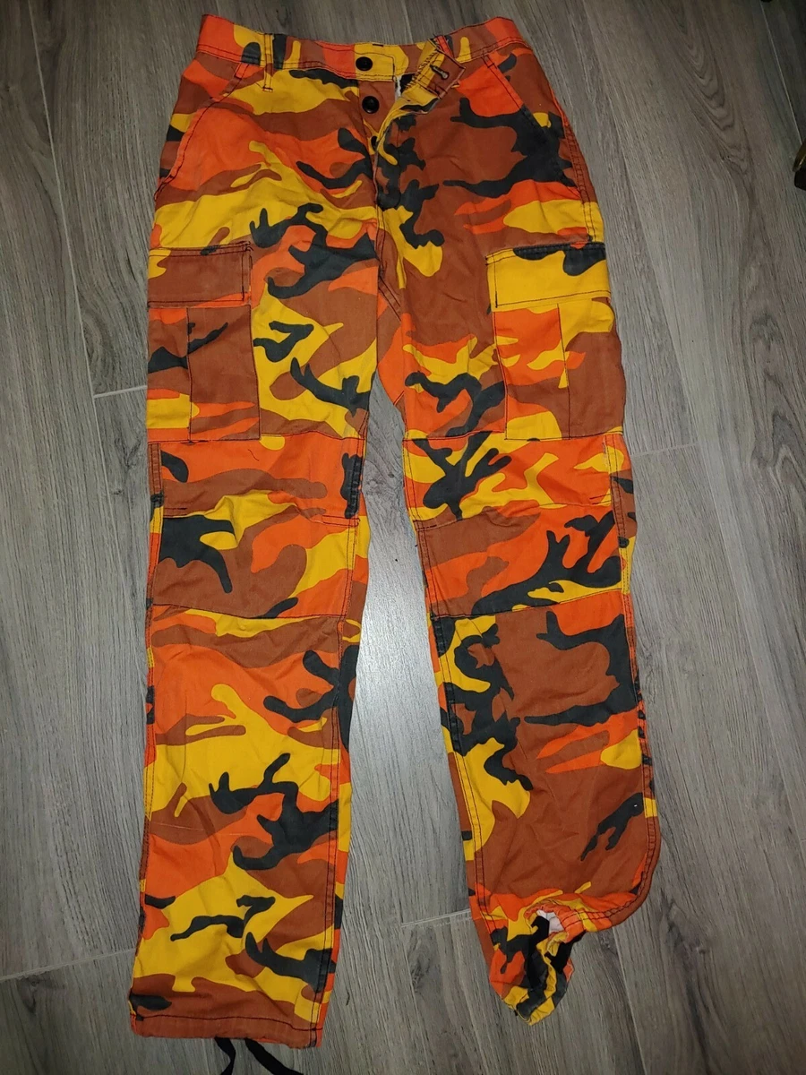 Rothco BDU Army Military Surplus Combat Cargo Pants Camo Orange