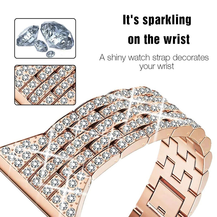 Case+Bling Strap Band iWatch 41/49mm For Apple Watch Band Ultra2 9 8 7