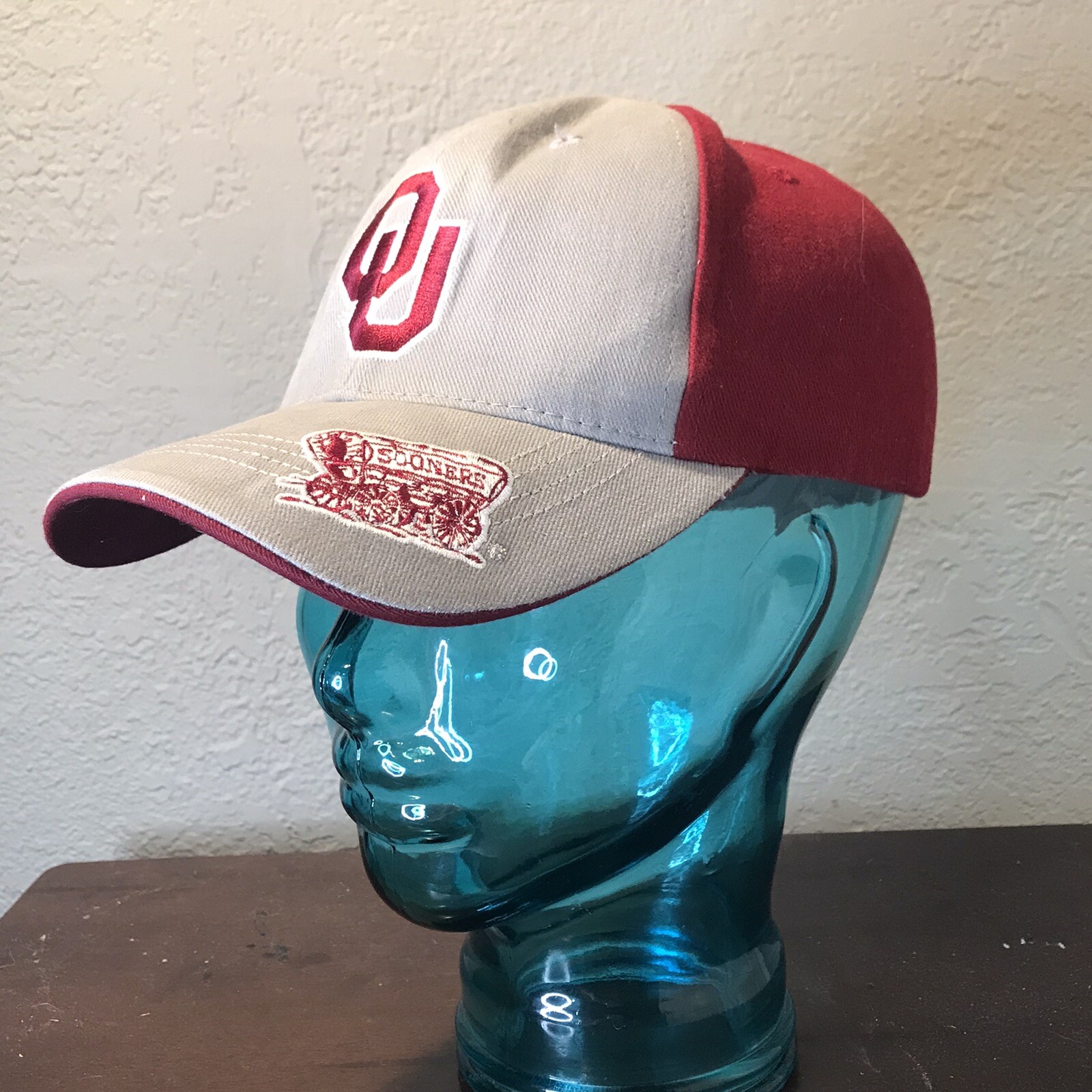 Oklahoma Sooners Conestoga Wagon Hat OU Silver Se… - image 3