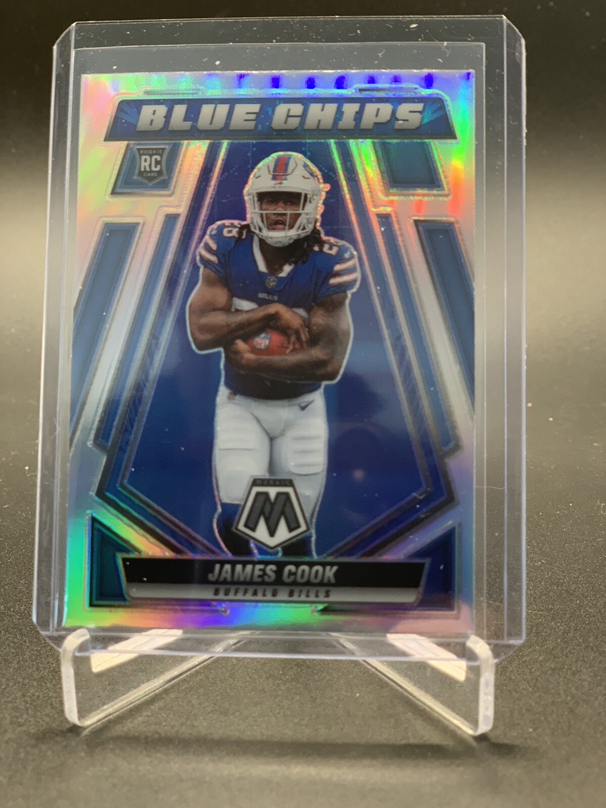 2022 Panini Mosaic James Cook Rookie Blue Chips Silver Prizm RC Bills SP