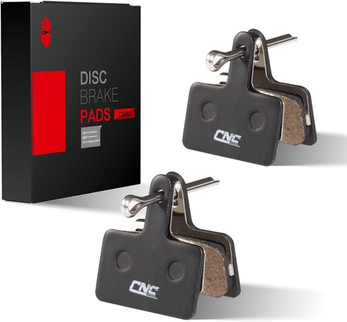 TICKLELY Set van 6 fietsremblokken, hoogwaardige remblokken, schijfremblokken, universele schijfremblokken, voor mountainbike schijfremmen, fietspads, remblokken (oranje