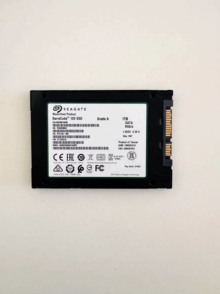 Seagate Barracuda 120 SSD 1TB Internal Solid State Drive 2.5 Inch SATA 6GB/s - Image 4 of 4