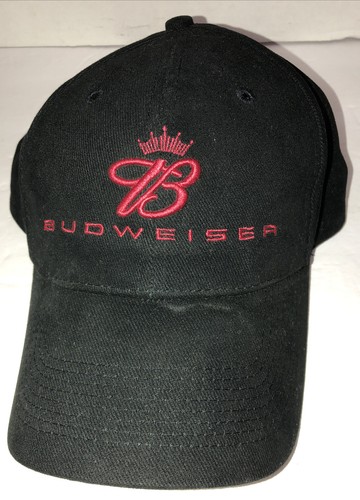 Budweiser Hat Black Spell Out Logo King 
