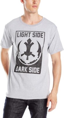 Star Wars Mens Contrasted Divisions Light Side Dark Side Shirt New S-2XL