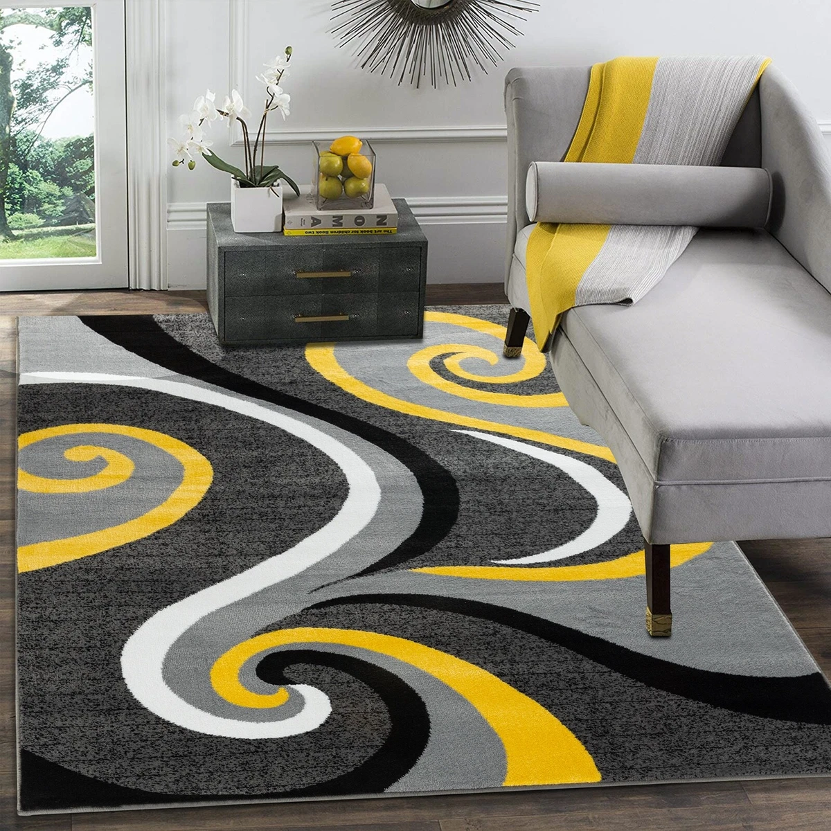 Yellow And Grey Living Room Rug Matttroy