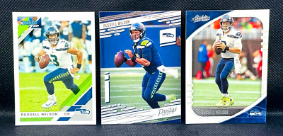 RUSSELL WILSON (x3) Football Cards - SEATTLE SEAHAWKS - FREE SHIPPING