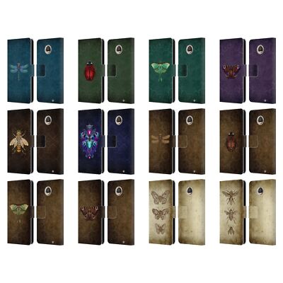 OFFICIAL BRIGID ASHWOOD WINGED THINGS LEATHER BOOK CASE FOR MOTOROLA PHONES
