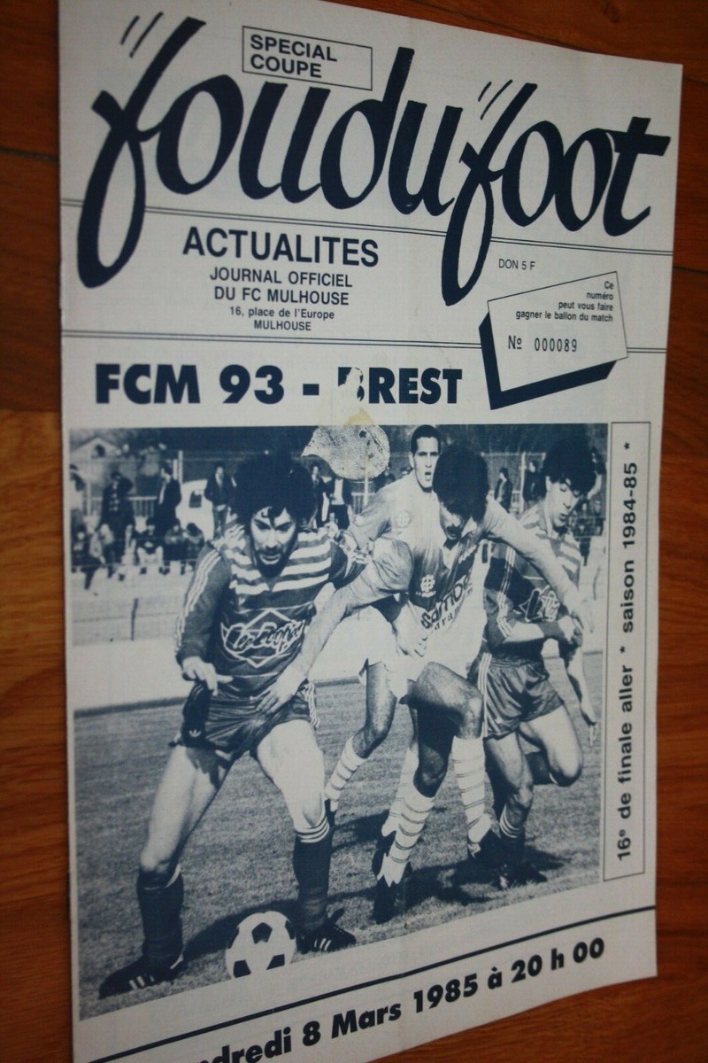 PETIT FANION KODOKAN 10*9 CM FC.ROUEN Vs LILLE LOSC 8ième COUPE DE FRANCE 1985 EUR 19,99 - FR