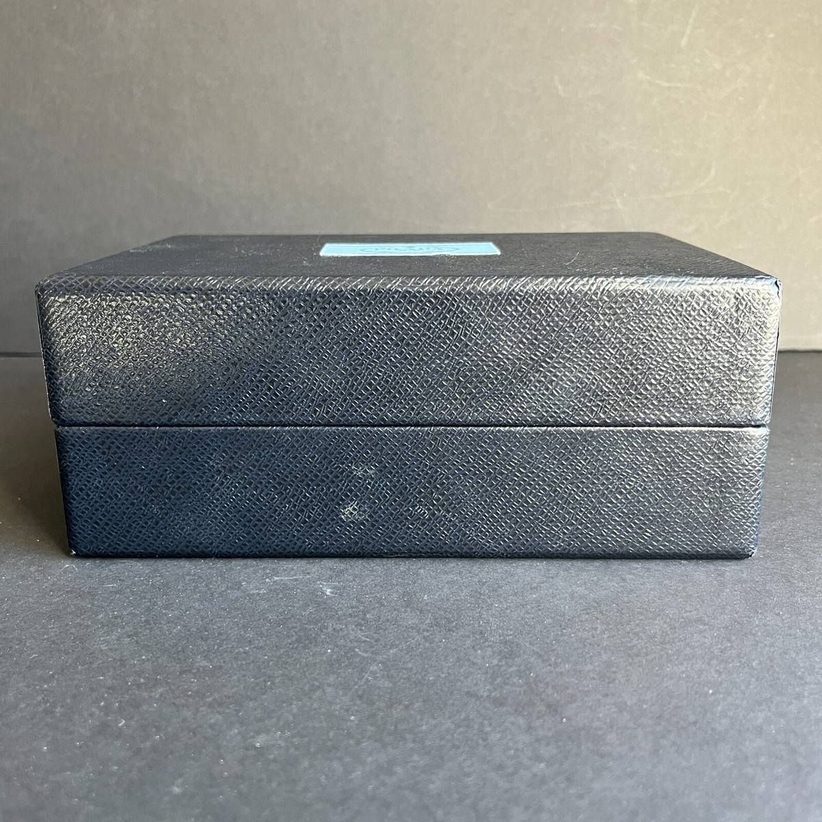 Prada Milano EMPTY Navy Blue Storage Gift Box 7.5”x5”x3” | eBay